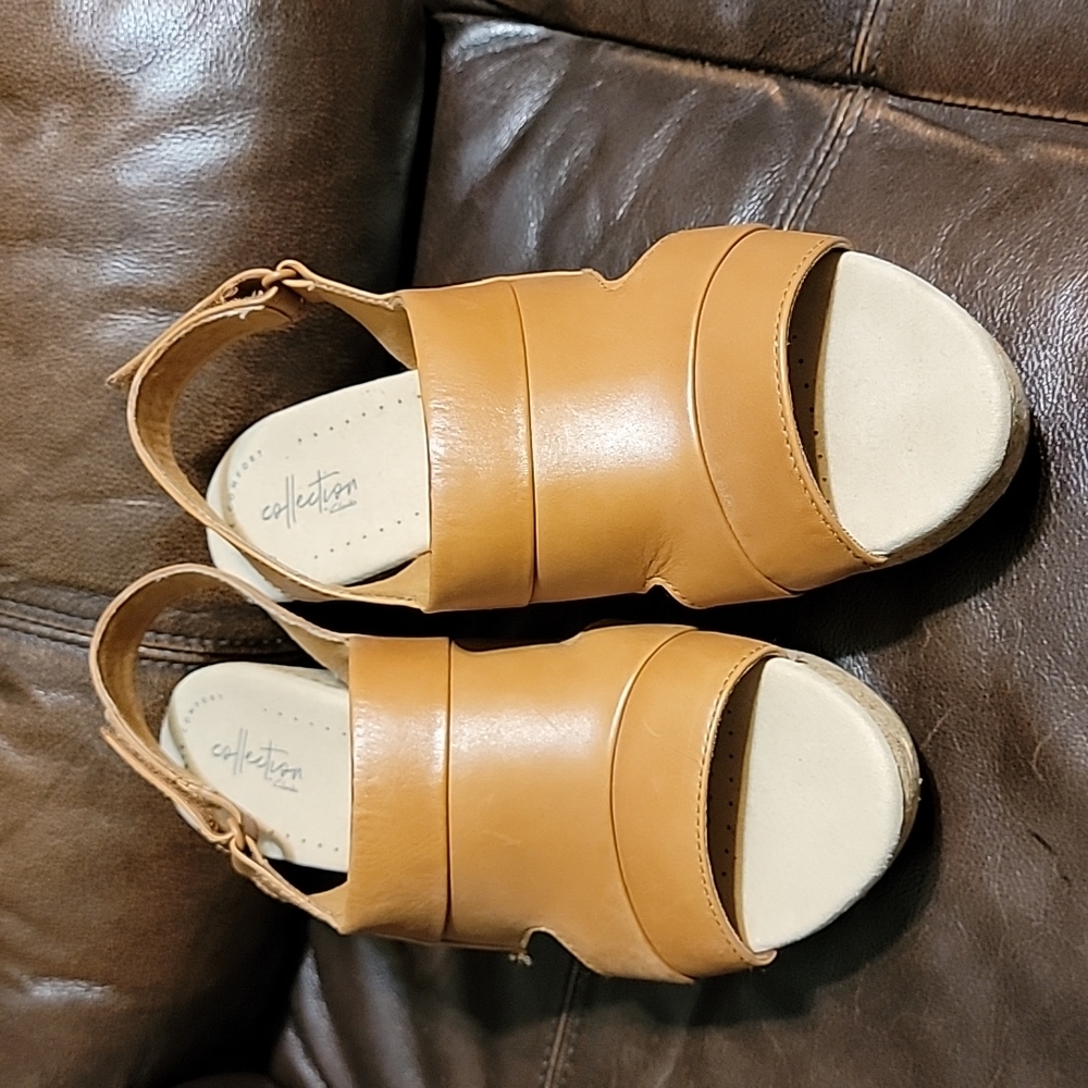 Clarks wedge sandal